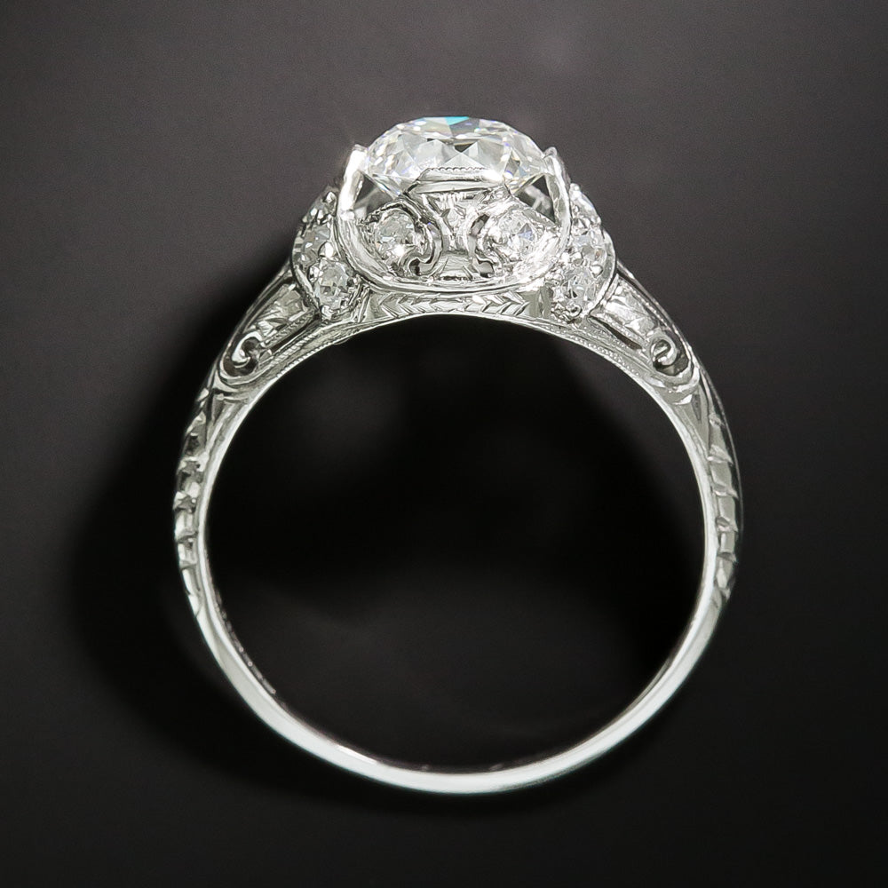 Art Deco 1.07 Carat Diamond Engagement Ring - GIA G VS1 - 5
