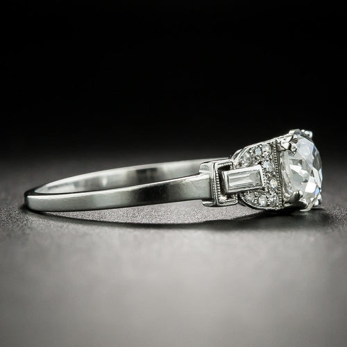 Art Deco 1.08 Carat Diamond Engagement Ring - GIA G SI1 - 3