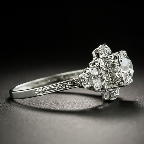 Art Deco 1.10 Carat Diamond Engagement Ring - GIA G VS1 - 2