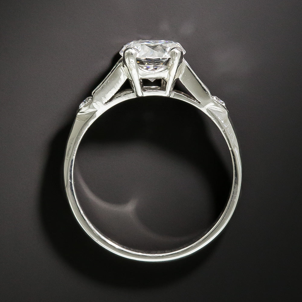 Art Deco 1.11 Carat Diamond Engagement Ring - GIA E VVS2 - 5