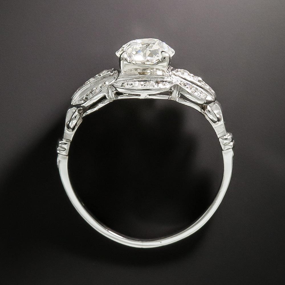Art Deco 1.11 Carat Diamond Engagement Ring -  GIA  I VS1 - 4