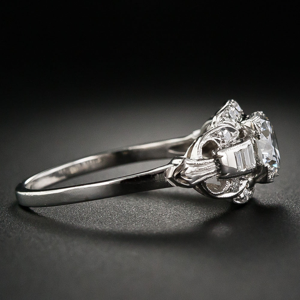  Art Deco 1.13 Carat Diamond Engagement Ring - GIA D VS1 - 7