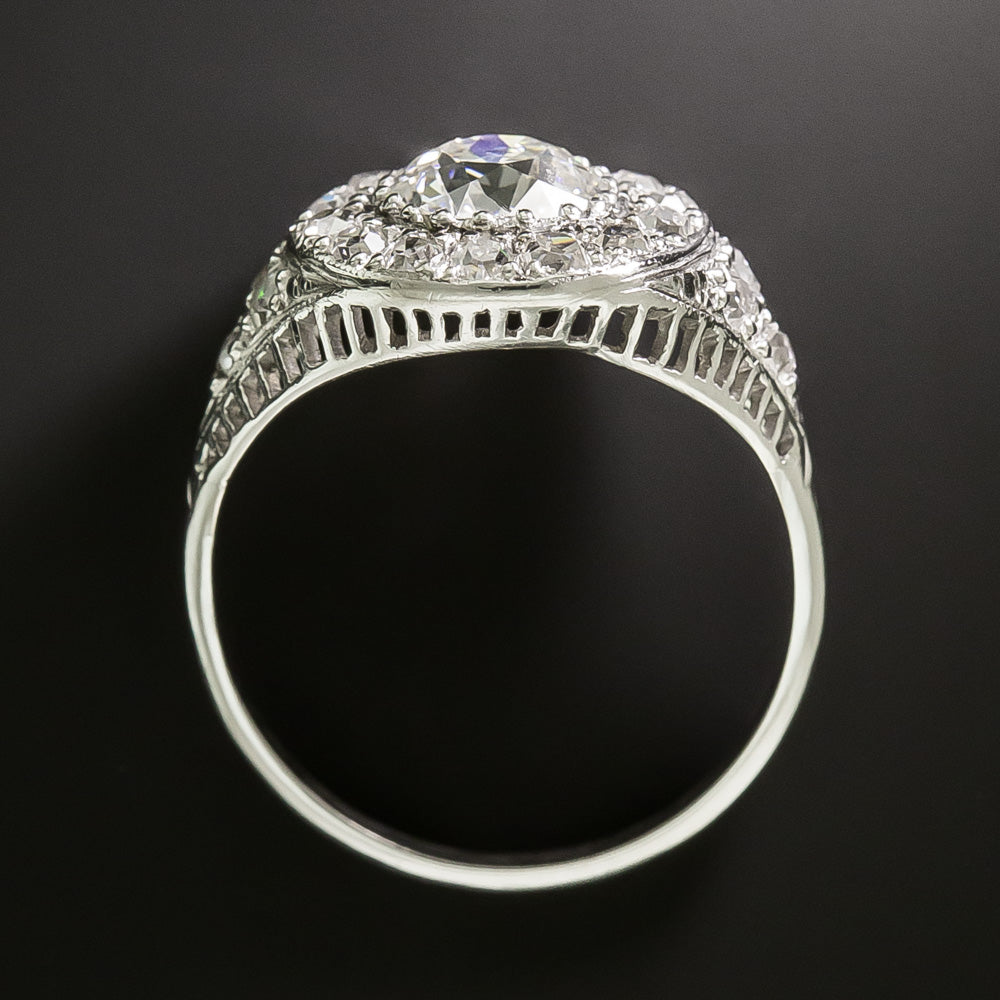 Art Deco 1.17 Carat Diamond Ring -  GIA  J SI1 - 5
