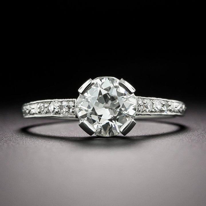 Art Deco 1.18 Carat Diamond Engagement Ring -  GIA J VS2