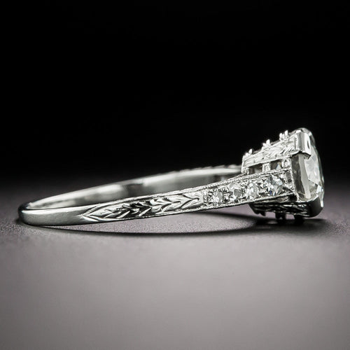 Art Deco 1.18 Carat Diamond Engagement Ring -  GIA J VS2 - 5