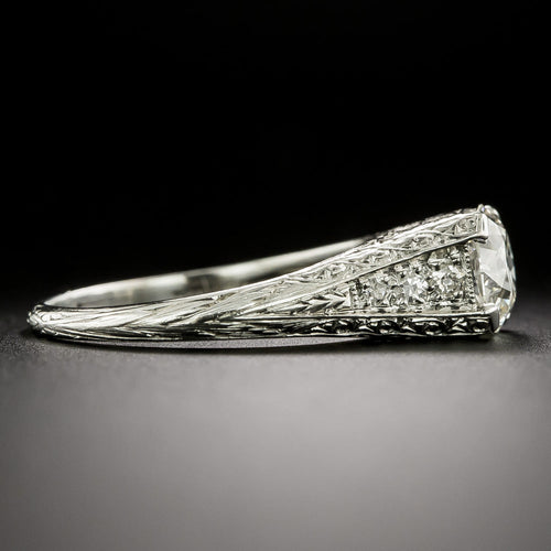 Art Deco 1.20 Carat Diamond Engagement Ring - GIA I VS2 - 4