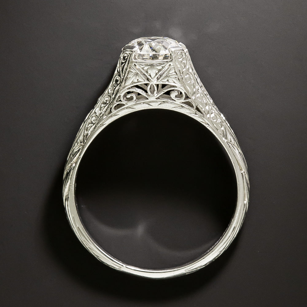 Art Deco 1.20 Carat Diamond Engagement Ring - GIA I VS2 - 5