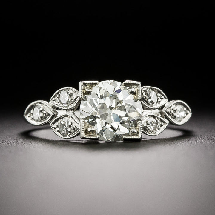 Art Deco 1.20 Carat Diamond Engagement Ring - GIA J VS2