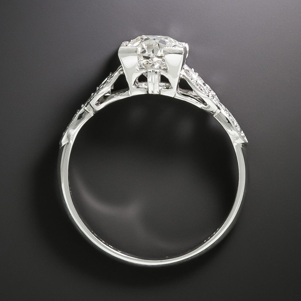 Art Deco 1.20 Carat Diamond Engagement Ring - GIA J VS2 - 3