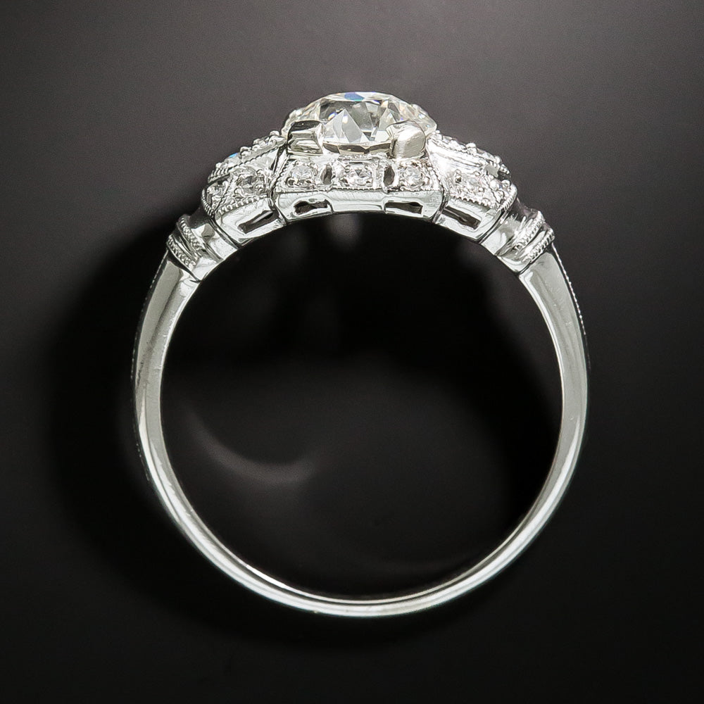 Art Deco 1.24 Carat Diamond Engagement Ring - GIA K VVS2 - 5