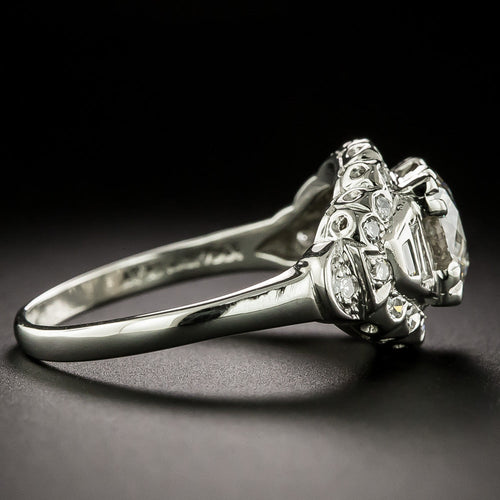 Art Deco 1.79 Carat Diamond Engagement Ring - GIA K VS1 - 4