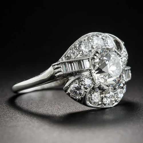 Art Deco 1.84 Carat Diamond Engagement Ring - GIA  J VS1 - 2