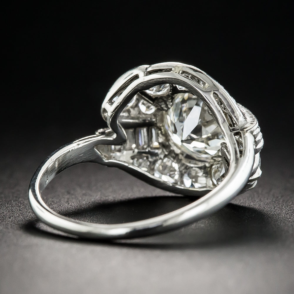 Art Deco 1.84 Carat Diamond Engagement Ring - GIA  J VS1 - 4