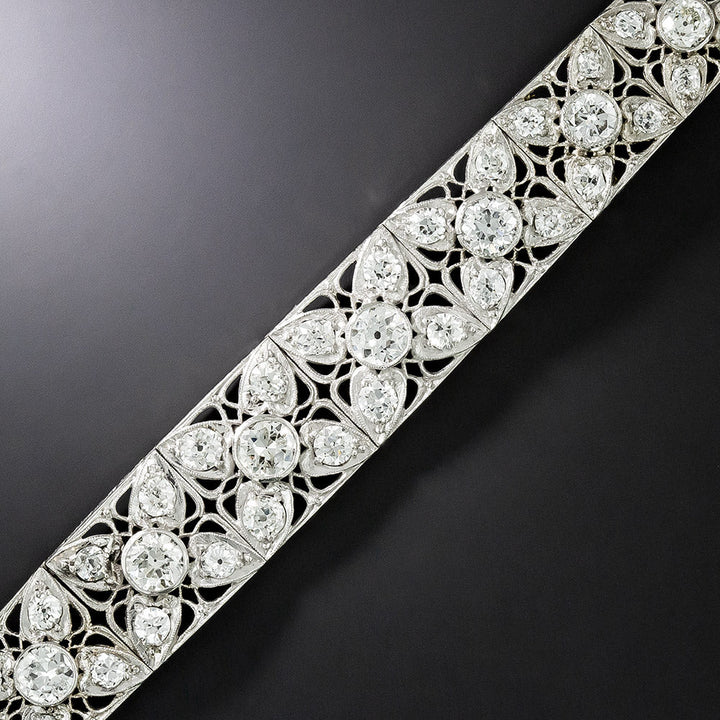 Art Deco 11.50 Carat Diamond Bracelet