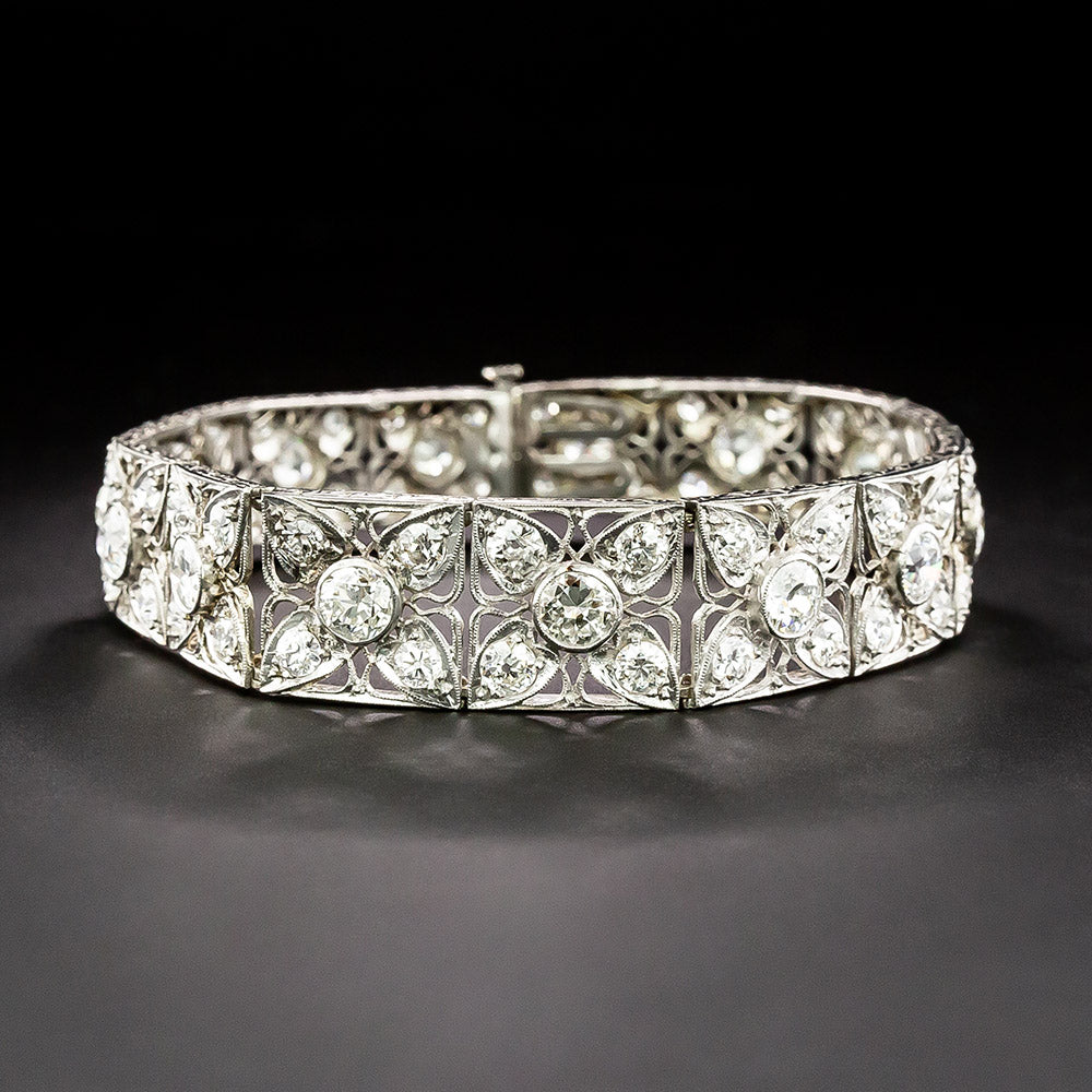 Art Deco 11.50 Carat Diamond Bracelet - 4