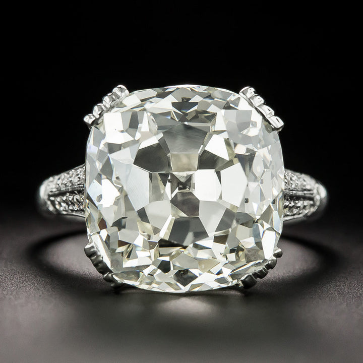 Art Deco 18.86 Carat Diamond Engagement Ring - GIA O-P SI2