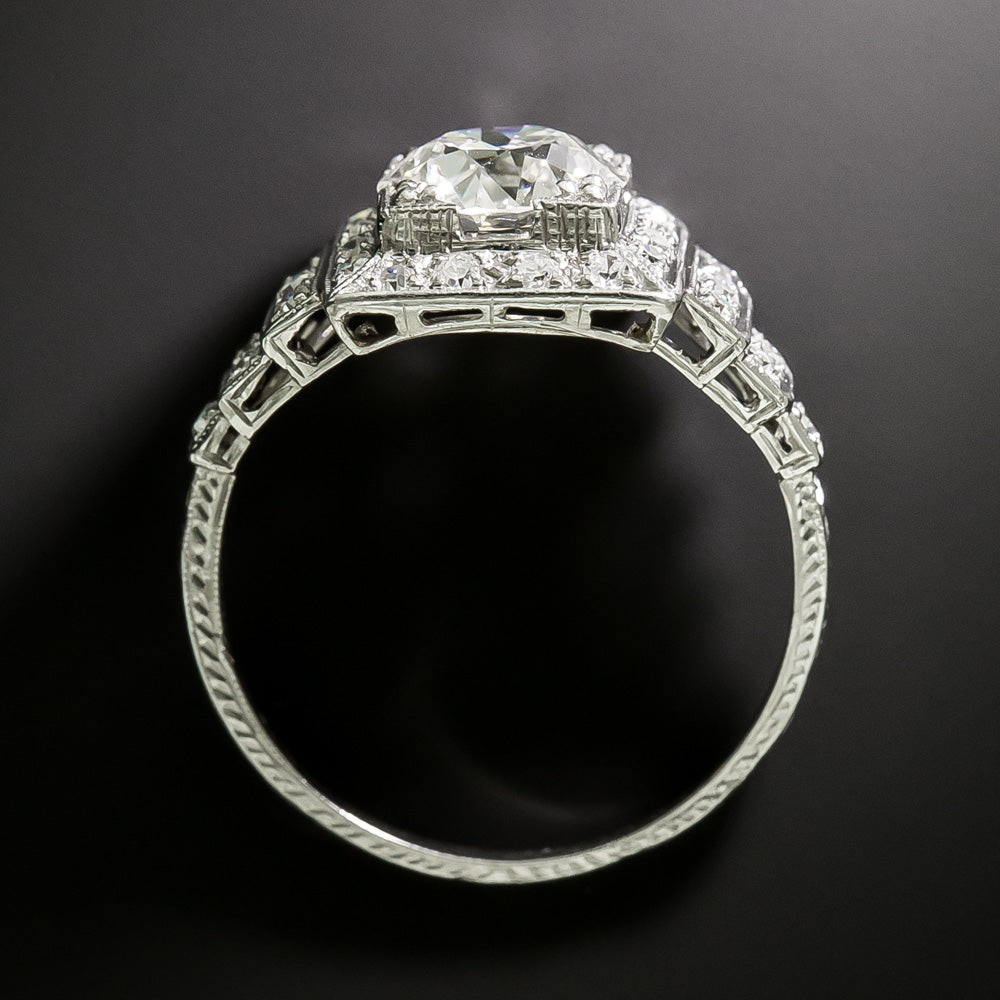 Art Deco 2.02 Carat Diamond Engagement Ring - GIA I SI2 - 5
