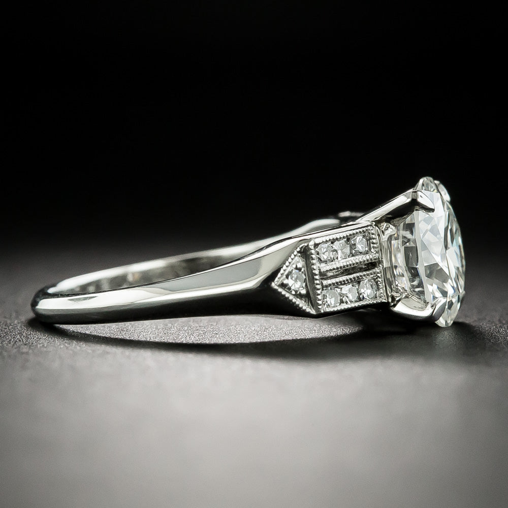 Art Deco 2.06 Carat Diamond Engagement Ring - GIA H SI1 - 3