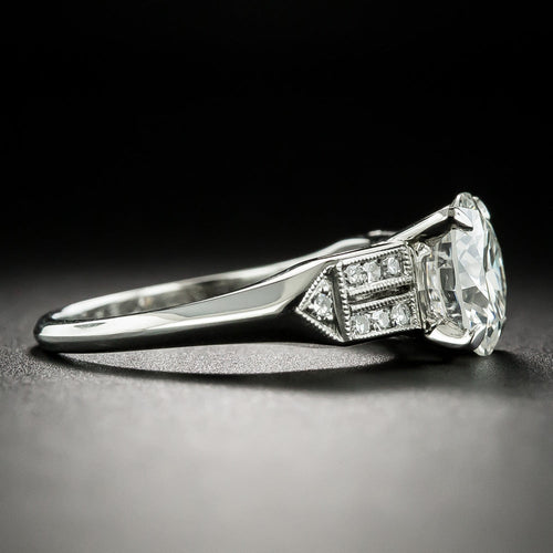 Art Deco 2.06 Carat Diamond Engagement Ring - GIA H SI1 - 3