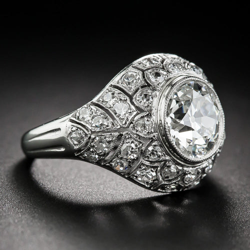 2.18 Carat European-Cut Diamond Ring - 4