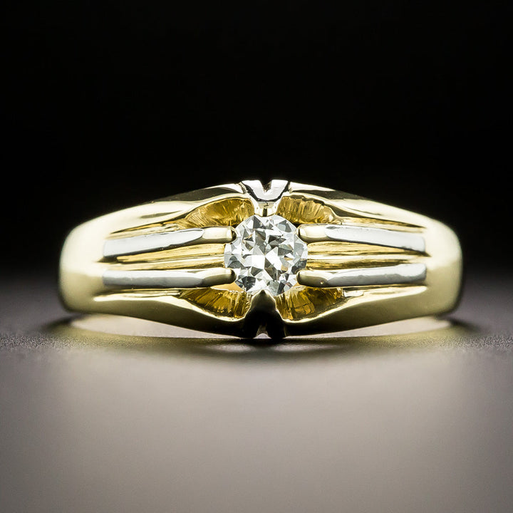 Art Deco .30 Carat Diamond Solitaire Ring
