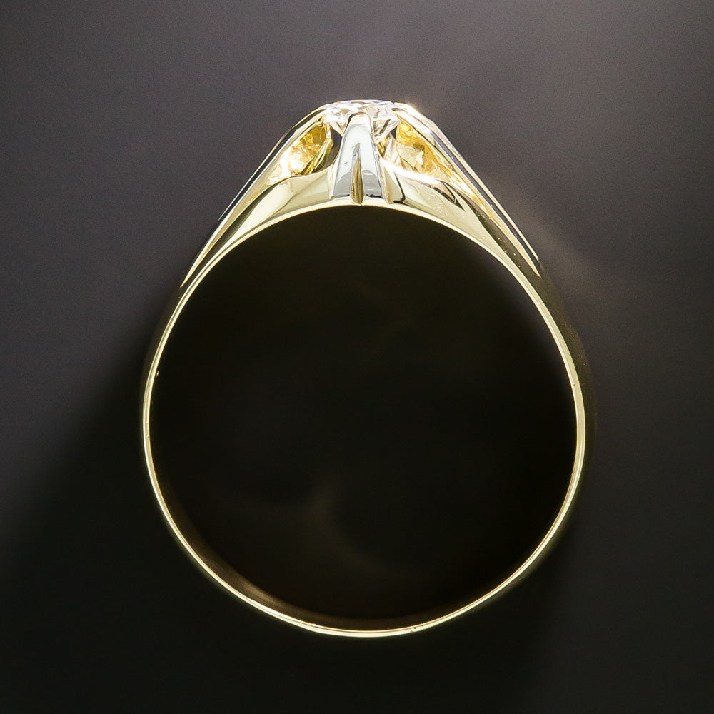 Art Deco .30 Carat Diamond Solitaire Ring - 5