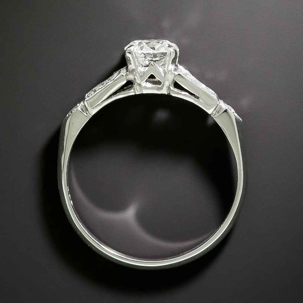 Art Deco .62 Carat Diamond Engagement Ring - 5