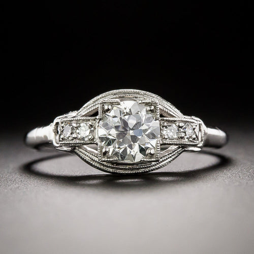 Art Deco .64 Carat Diamond Engagement Ring - GIA I VS2 - 3