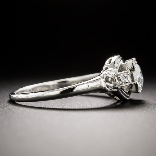 Art Deco .64 Carat Diamond Engagement Ring - GIA I VS2 - 4