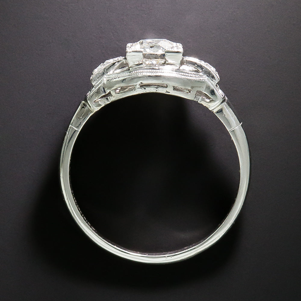 Art Deco .64 Carat Diamond Engagement Ring - GIA I VS2 - 5