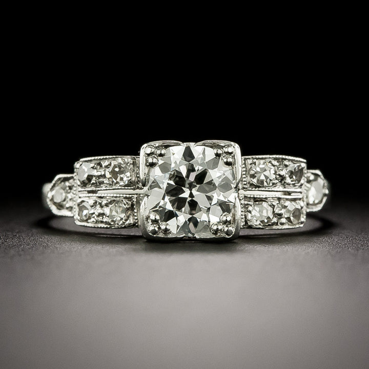 Art Deco .65 Carat Diamond Engagement Ring