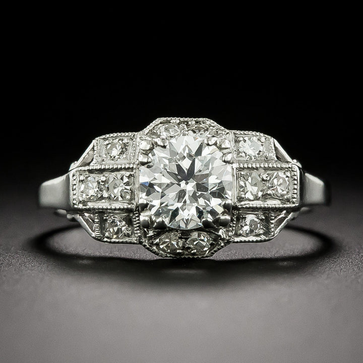 Art Deco .65 Carat Diamond Ring