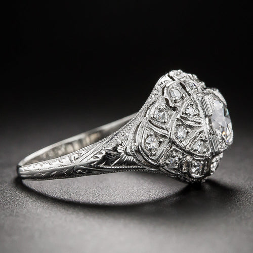 Art Deco .76 Carat Diamond Engagement Ring - GIA G VVS2 - 3
