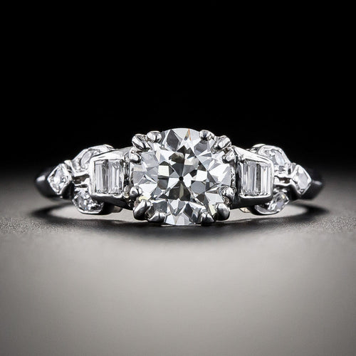 Art Deco .96 Carat Diamond Engagement Ring - GIA I VS2 - 2