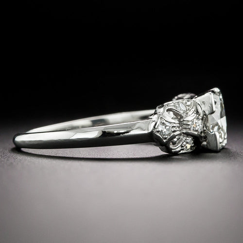 Art Deco .96 Carat Diamond Engagement Ring - GIA K VS2 - 6