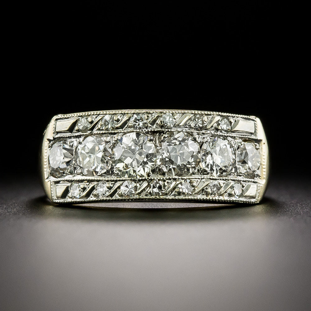 Art Deco Diamond Band Ring by Kinsley, USA - 2