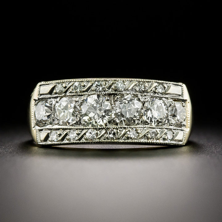 Art Deco Diamond Band Ring by Kinsley, USA