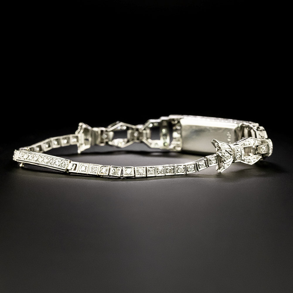 Art Deco Diamond Bracelet  - 4
