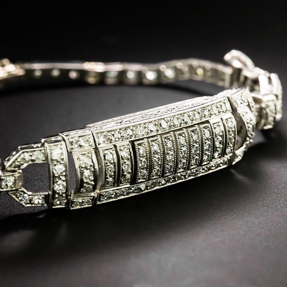 Art Deco Diamond Bracelet  - 5