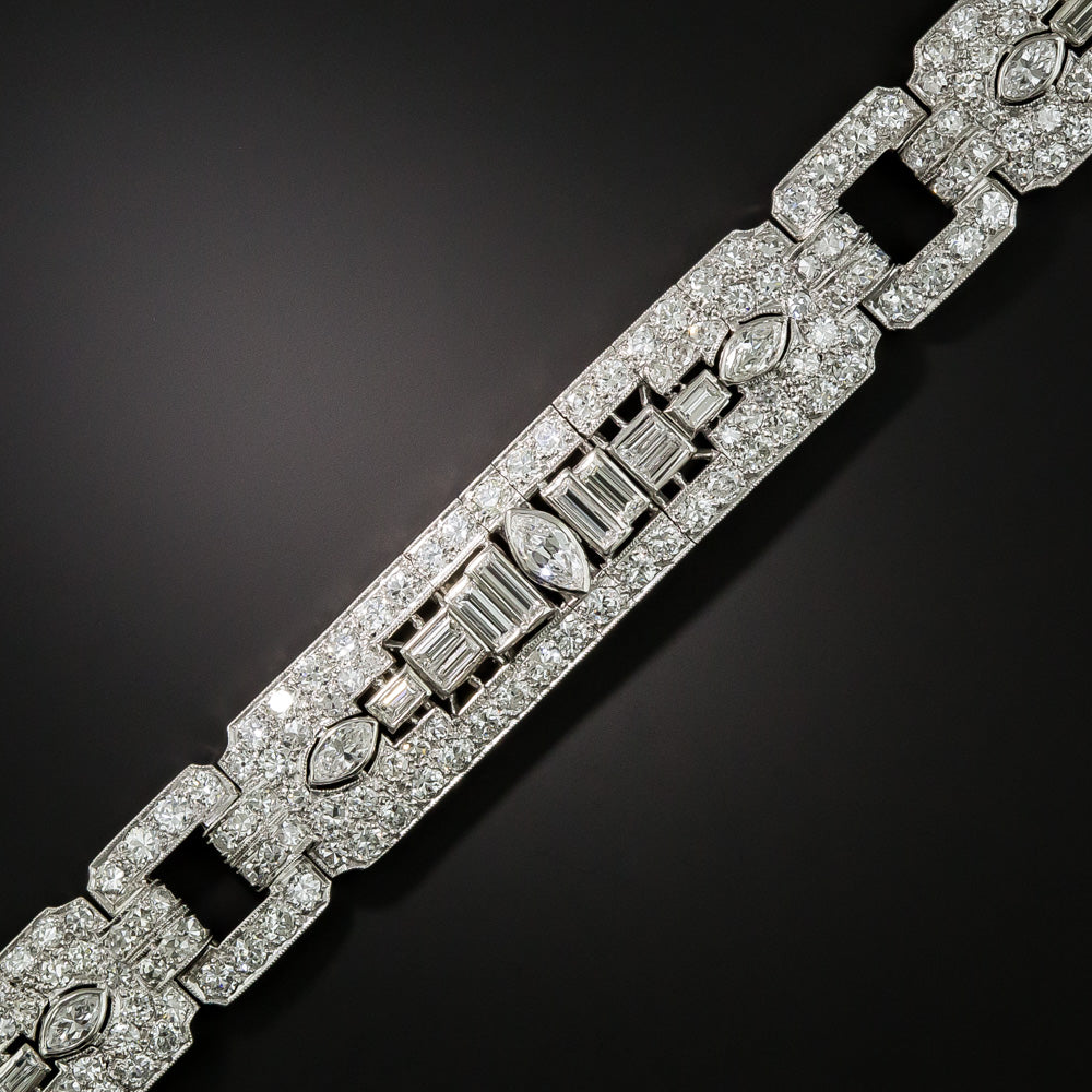 Art Deco Diamond Bracelet by Katz and Ogush - 2