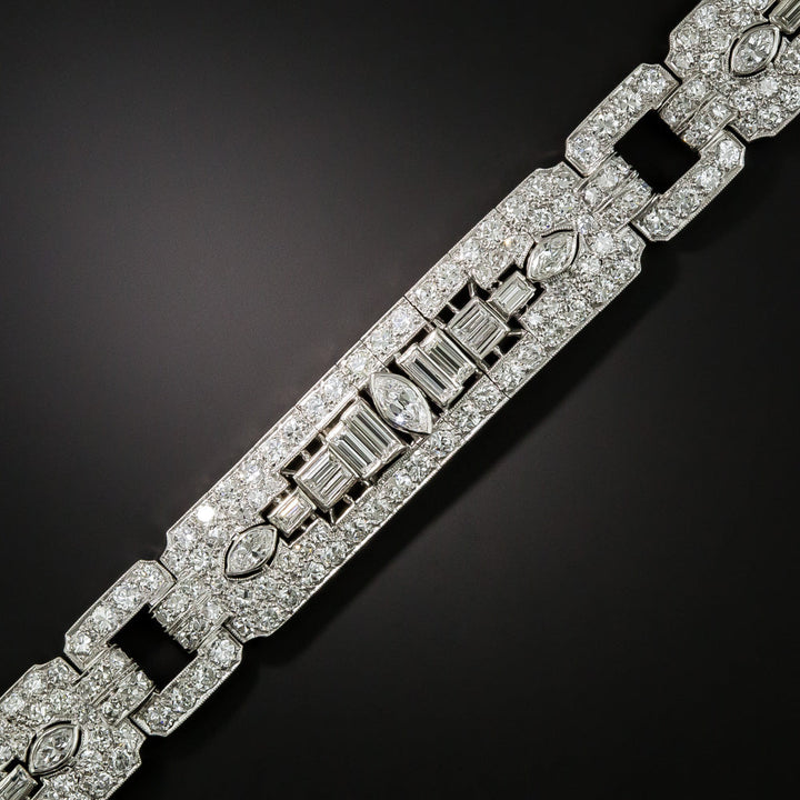 Art Deco Diamond Bracelet by Katz and Ogush