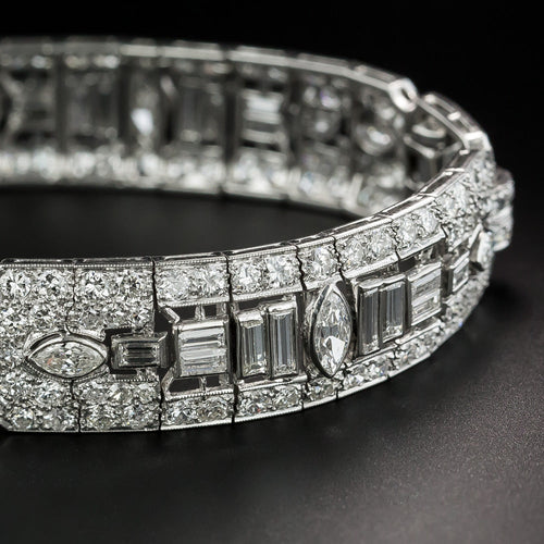 Art Deco Diamond Bracelet by Katz and Ogush - 5