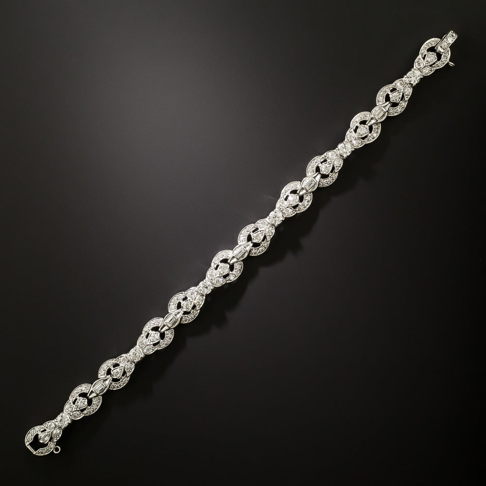 Art Deco Diamond Bracelet by Maurice Tishman, USA - 6