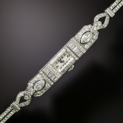Art Deco Diamond Bracelet Watch by Breguet - 3