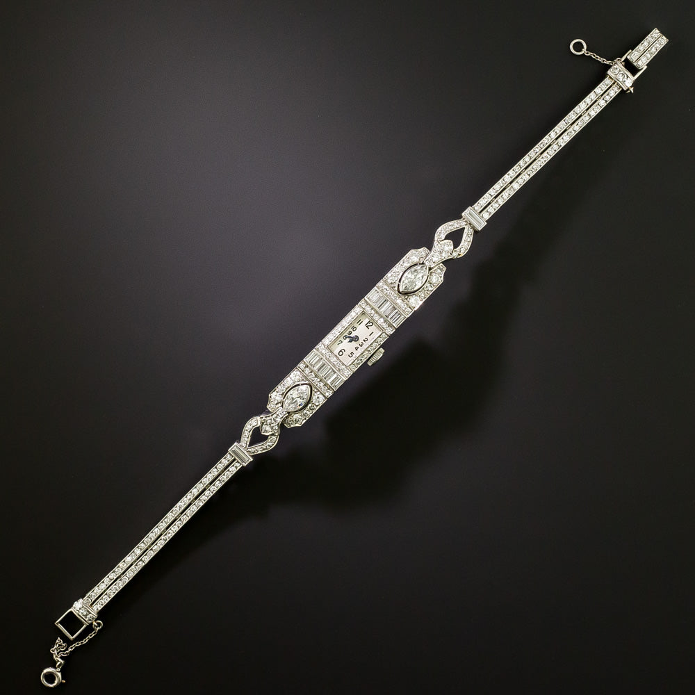 Art Deco Diamond Bracelet Watch by Breguet - 4