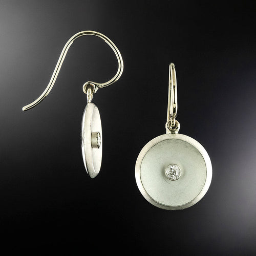 Art Deco Diamond Dangle Earrings - 7