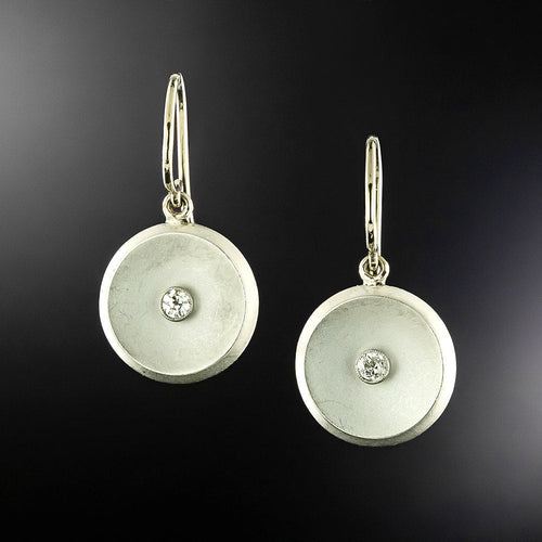 Art Deco Diamond Dangle Earrings - 6