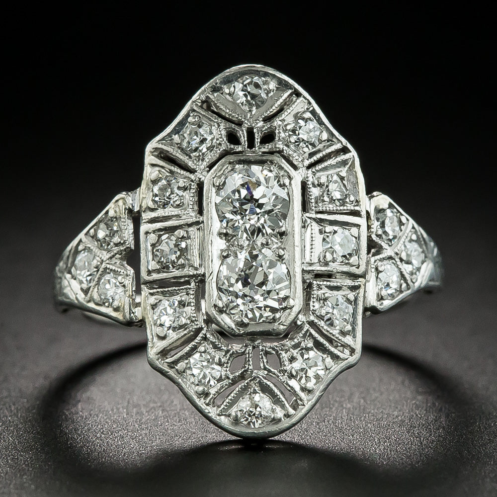 Art Deco Diamond Dinner Ring - 1