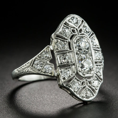 Art Deco Diamond Dinner Ring - 2