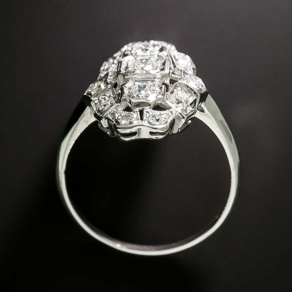 Art Deco Diamond Dinner Ring - 3